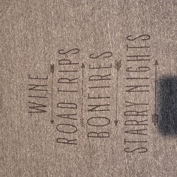 Wine, Road trips, Bonfires, Starry Nights sweatshirt - Picture 2 of 8